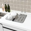 LunaLulinlk Dish Drying Mat for Kitchen 2 Pack, Ultra Absorbent Microfiber Dishes Drainer Mats 19.2 by 15.8 Inch(Rhombus) - 2 of 4