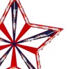 Northlight Lighted Red and Blue Patriotic Star Window Decoration - 14" - Clear Lights - 4 of 4