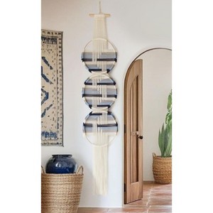 Aoibox Macrame Wall Hanging Art, Woven Bohemian Decor, Handmade Geometric Design for Living Room, Bedroom, or Studio - 1 of 4