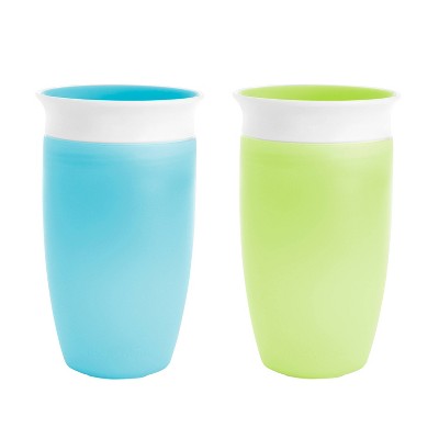 Munchkin Simple Clean Straw Cup, 10oz, Blue/Green, 2 Pack