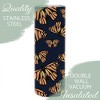 Elanze Designs Monarch Butterfly Orange Navy 20 ounce Stainless Steel Travel Tumbler - 3 of 4