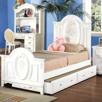 81" Full Bed Flora Bed White Finish - Acme Furniture