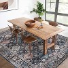 Acekool Washable Area Rug, Soft Distressed Low Pile Non-Slip Vintage Carpet, Foldable Indoor Floor Rug for Living Room, Bedroom - 2 of 4