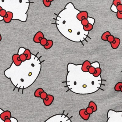 Hello Kitty Sweatshirt Für Mädchen – French Terry Pullover, Grau, Größe 7–8 Jahre