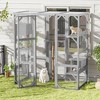 Gulches Light Grey Outdoor Cat House with Two Condos and Platforms - 3 of 4