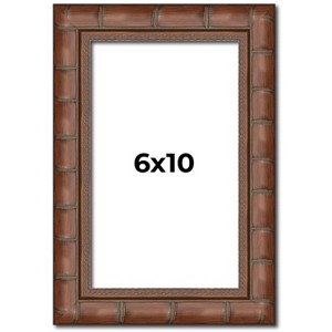 PosterPalooza | 6x10 Modern Bamboo Picture Frame, UV Acrylic, 5 Finishes - 1 of 4