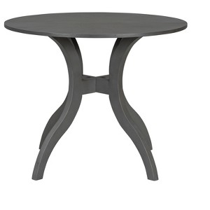 Vynxaria Walnut Round Dining Table – Solid Wood Legs, Timeless Elegance, Ideal Focal Point for Family Gatherings - 1 of 4