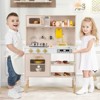 Costway Height Adjustable Play Kitchen Wooden Kitchen Playset with Real Lights & Sounds - 4 of 4
