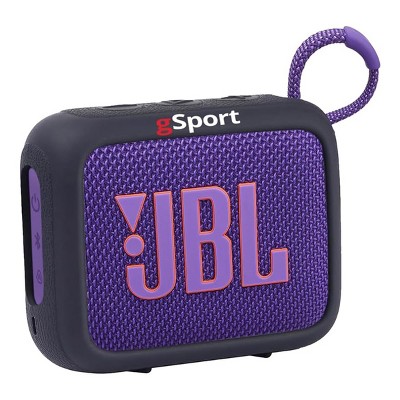 JBL Go 4 Ultra Portable Bluetooth Speaker Bundle with gSport Silicone Sleeve (Purple)