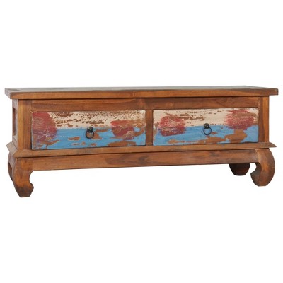 vidaXL TV Cabinet 43.3 inches x13.8 inches x15.7 inches  Reclaimed Teak Wood