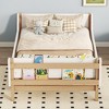 NicBex Twin Size Daybed with Storage Wooden Day Bed Frame with Book Storage Rack for Apartment and Bedrooms - 3 of 4