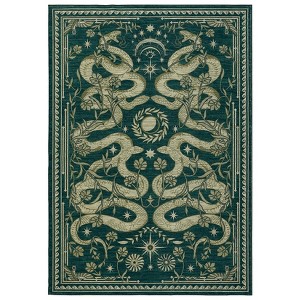 Kitchen Rugs Washable Soft Non Slip Hallway Entryway Runners Low Pile Stain Resistant Forest Jungle Rugs - 1 of 4
