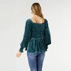 Women's Lulu Pleated Velour Top - COCO + CARMEN - 2 of 2