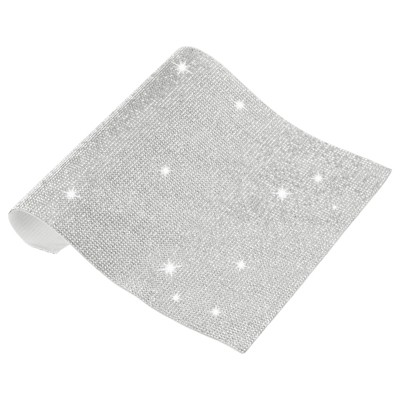 Unique Bargains Crystal Rhinestone Sheet Self Adhesive DIY Crafts Sticker 1 Pc