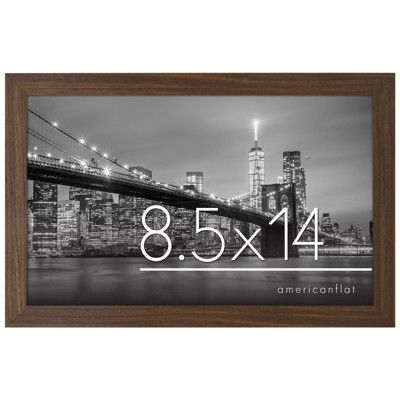 Americanflat Picture Frame with shatter-resistant glass - Wall Mounted Horizontal and Vertical Formats