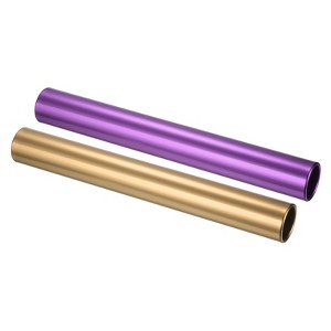 Unique Bargains Aluminum Tube Reusable Relay Track Baton for Outdoor Sport Game 2 Pcs - 1 of 4