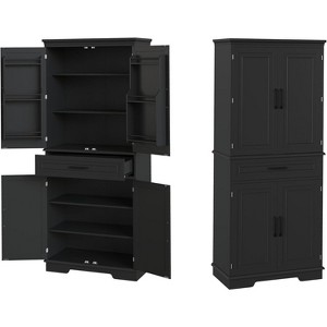 COZONY 72'' Tall Kitchen Pantry Cabinet with Drawer and Adjustable Shelves, Farmhouse Storage Cupboard for Dining Room or Laundry - 1 of 4
