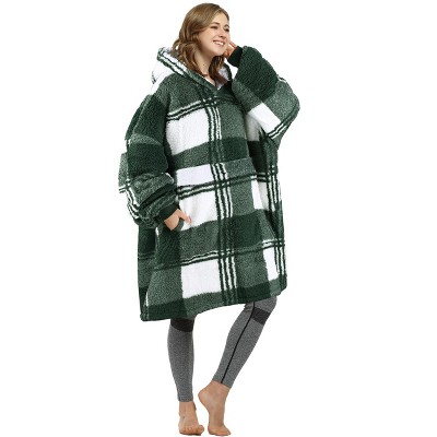 Women's Fuzzy Cozy Fleece Blanket Hoodie Sweatshirt, Super Soft Suggly Wearable Blanket Hoodie Woman, Gift for Her Him - Catalonia