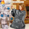 Tirrinia Girls Boys Blanket Hoodie Sweatshirt, Oversized Fleece Pullover, Hooded Fleece Lined Blanket, Christmas Gift for Kids Teens, Youth - 2 of 4