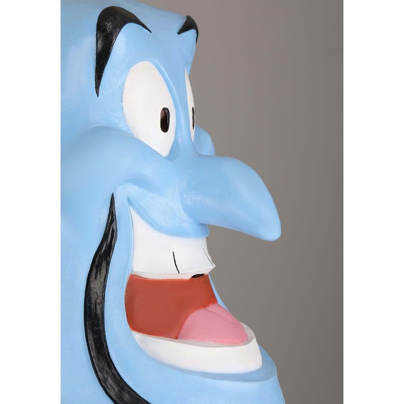 HalloweenCostumes.com   Men  Disney Aladdin Genie Costume Latex Mask for Adults and Kids, Black/White/Blue, 2 of 6