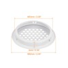 Unique Bargains Stainless Steel Dust-Proof Mesh Hole Circular Soffit Vents 20 Pcs - 2 of 4