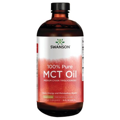 Swanson 100% Pure Mct Oil Medium Chain Triglycerides 14 g 32 fl oz Liquid.
