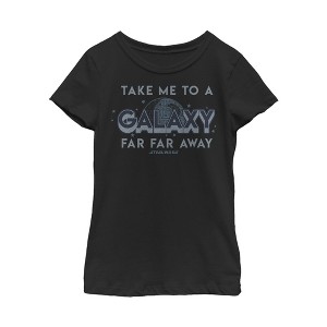 Girl's Star Wars Take Me to a Far Away Galaxy T-Shirt - 1 of 3