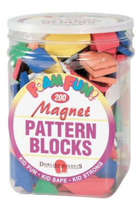 Dowling Magnets Pattern Block Set, 200 Pieces : Target