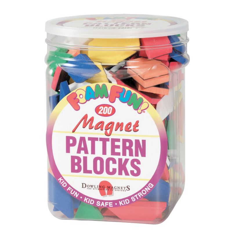 Dowling Magnets Pattern Block Set, 200 Pieces, 1 of 2