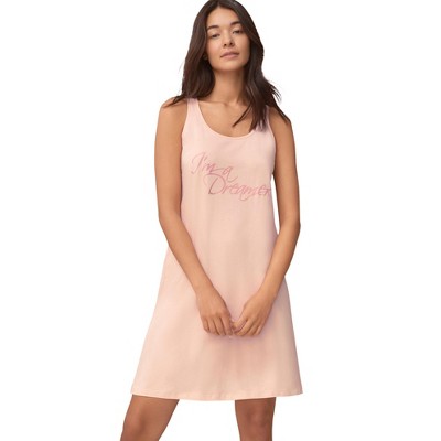 ellos Women's Plus Size A-Line Sleeveless Sleep Shirt