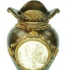 Gulches Decorative Vase - 16.25" Greek Inspired Gold Leaf Vase with Classical Engravings - 4 of 4