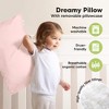 KeaBabies Jumbo Toddler Pillow with Pillowcase, 14X20 Soft Organic Toddler Pillows for Sleeping, Kids Travel Pillow - 4 of 4