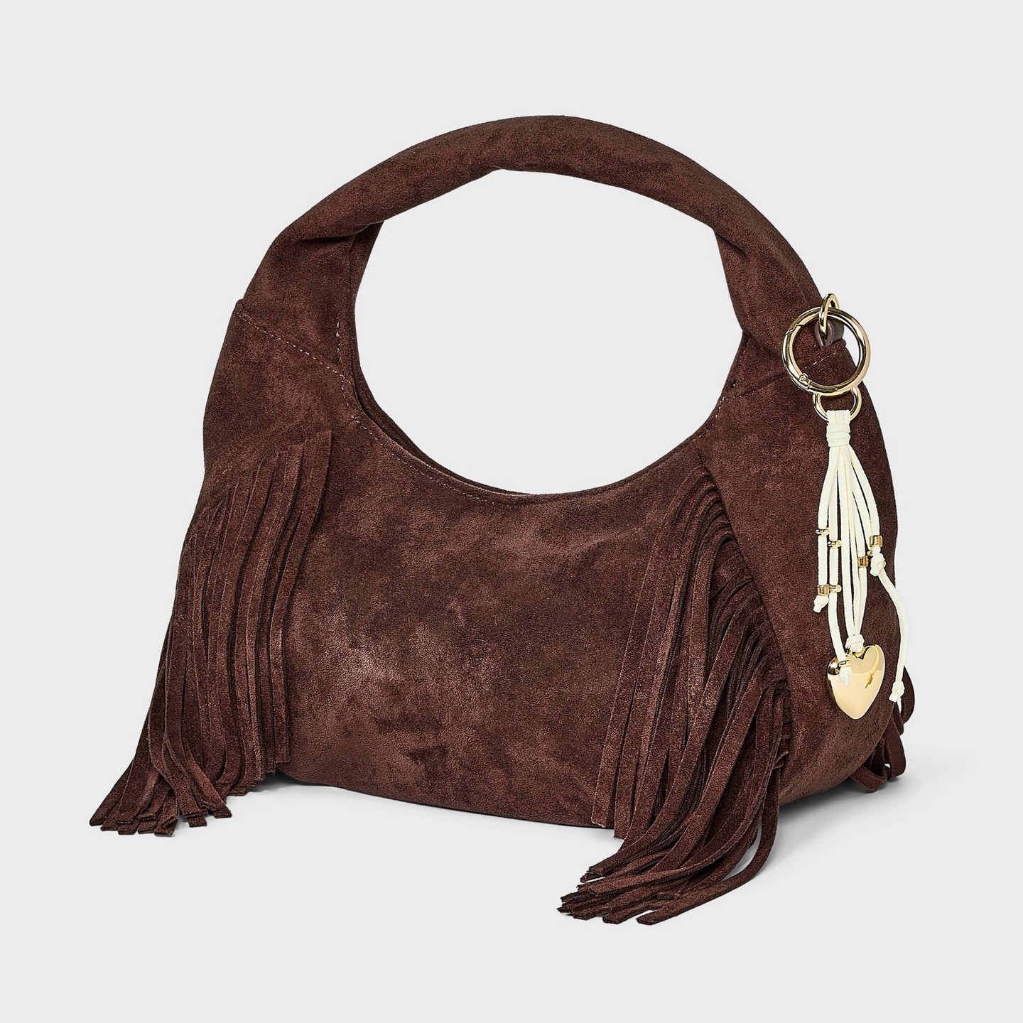 Сумка Universal Thread Soft Fringe Crescent Handbag, цвет: Коричневый — фото 5