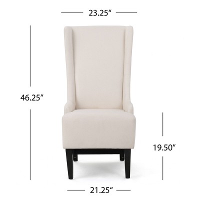 Callie Dining Chair Beige Christopher Knight Home Upholstered Wingback Plywood Frame 250lb Capacity Target