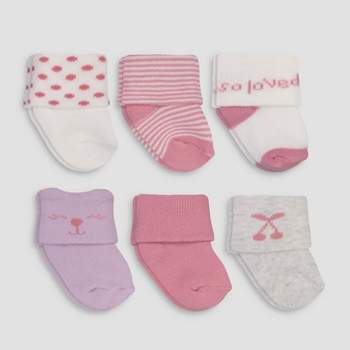 Carter's Just One You® Baby Girls' Terry Socks - 0-3M