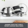 Dash Zakarian 10 Piece Nonstick Stainless Steel Cookware Set with Straining Lids- Black - 4 of 4