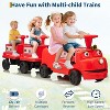 Kids Train Carriage for 12V Ride on Train,Licensed by CHUGGINGTON,Storage Space, Handle,Rubber Wheels, Sturdy Connecting Iron Rods - 4 of 4