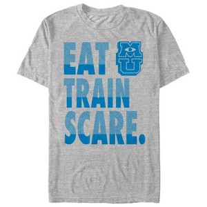 Men's Monsters Inc Eat Train Scare Motto T-Shirt - 1 of 4