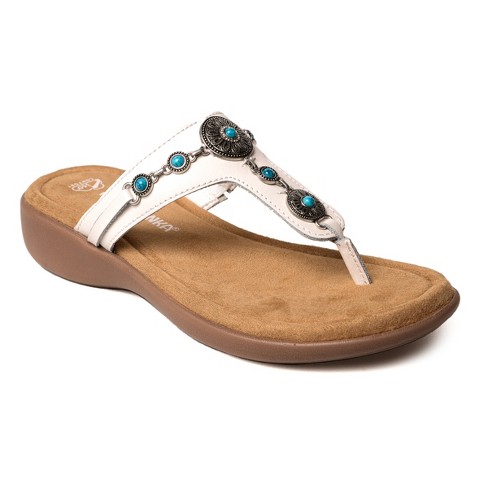 Minnetonka white hot sale sandals