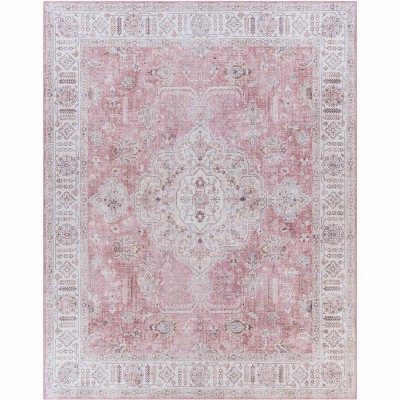 Hauteloom Bergman Distressed Red Area Rug