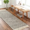 Hauteloom Gray Malilipot Wool Blend Braided Tassel Area Rug - 3 of 4