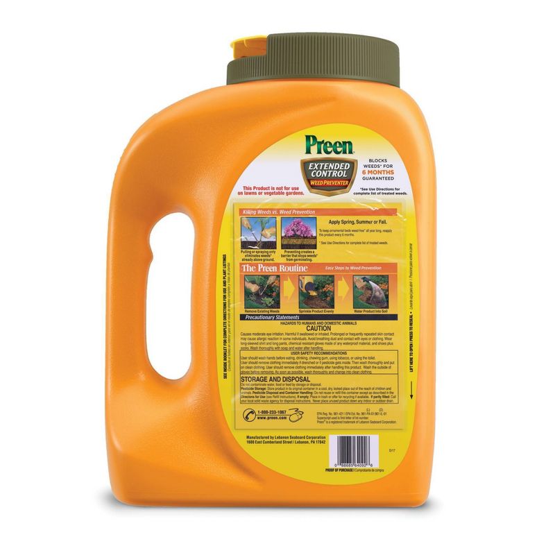 Preen Extended Control Weed Killer Herbicide - 4.93lbs, 3 of 9