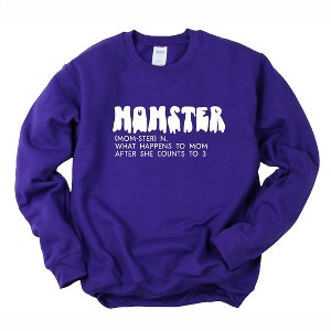 Simply Sage Market Women's Graphic Sweatshirt Halloween Momster Defintion - 1 of 4