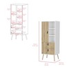 NicBex 2 Drawers Dresser for Bedroom with 4 Shelves,Chest of Drawers with Metal Handles,Storage Dressers for Bedroom - 3 of 4