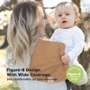 KeaBabies 5pk Urban Baby Burp Cloths, Organic Burping Cloth for Babies, Burp Rags for Baby Girls, Boys - 3 of 4