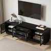 68.9'' Modern Minimalist TV Stand for TVs up to 75 Inches, Entertainment Center Media Console Cabinet with Adjustable Shelves for Living Room - 3 of 4