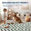 Modern Washable Area Rug for Living Room, Foldable Geometric Throw Carpet with Non Slip Backing, Low Pile Stain Resistant Floor Cover - 4 of 4