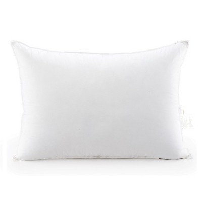 King Size White Cotton Feather Down Pillow