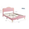 Bed Frame, Upholstered Platform Bed Frame with Adjustable Headboard, Wooden Slat Support, No Box Spring Required - 2 of 4
