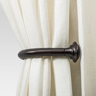 Curtain Holdback - Oil Rubbed Bronze - Threshold , Brown